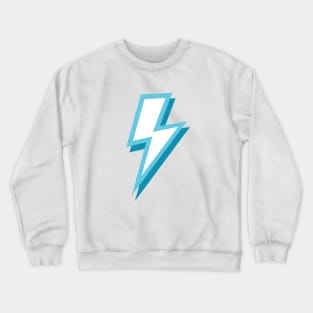Icy Blue Lightning Bolts Crewneck Sweatshirt